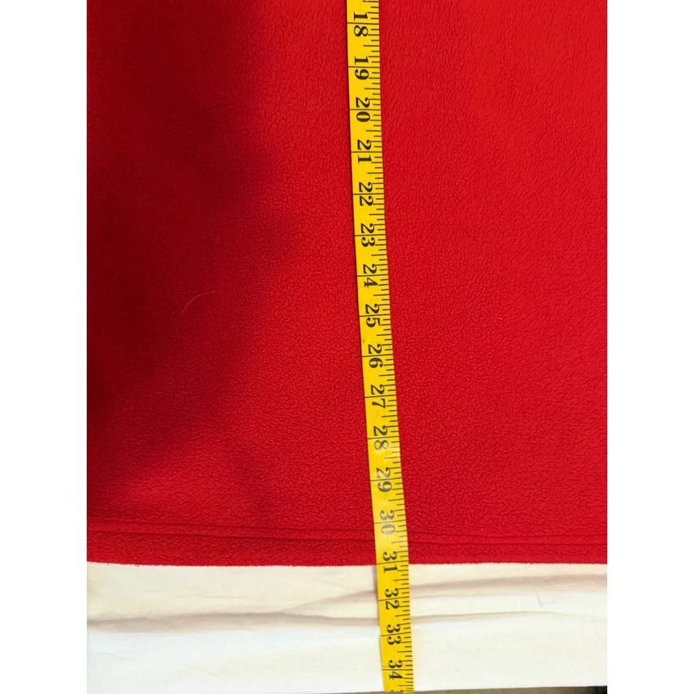 The North Face Mens XXL Red Black 1/4 Zip Fleece Sweatshirt Mock Neck Colorblock